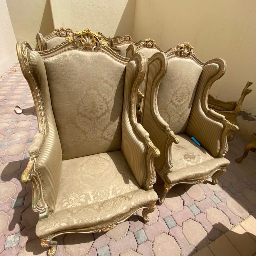 طقم كنب خشب