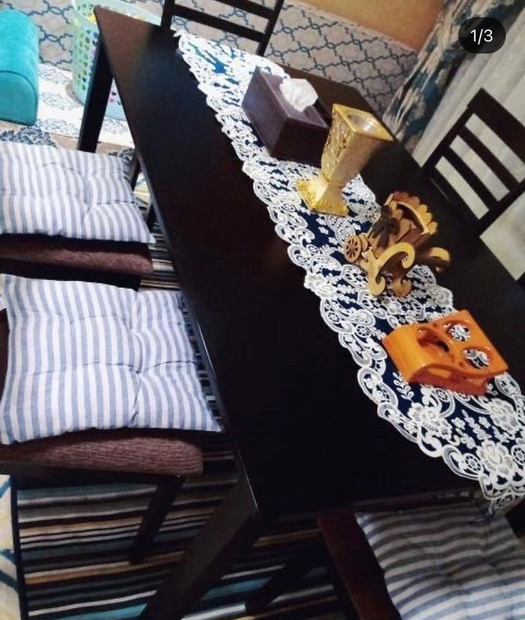 طاولة طعام مع 6 كراسي